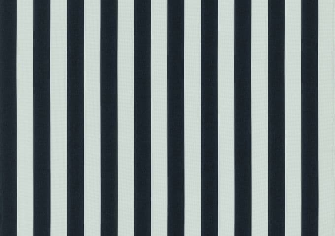 137 Cm Sunbrella  Solids Kumaş-Yacht Stripe Black